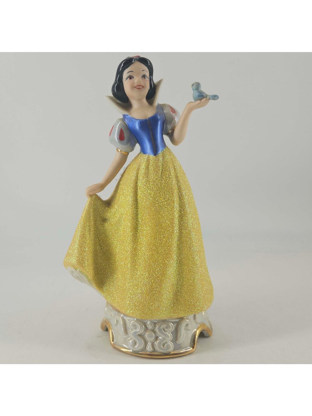 Vintage Disney Snow White Glitter Gown blue Bird Porcelain Figurine Sri Lanka